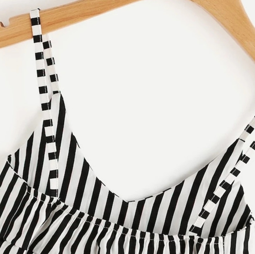 Striped Babydoll Tank Top - Picture 6 of 6